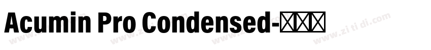 Acumin Pro Condensed字体转换